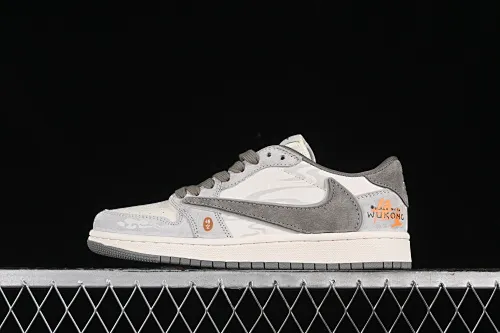 All categories Air Jordan Jordan series basketball shoes Air Jordan 1 Low high-end customized low-top sneakers Travis Scott x Fragment Design x Air Jordan 1 Low OG SP AJ1 Qiao 1 Wukong low-top cultural casual sneakers DM6688-610
